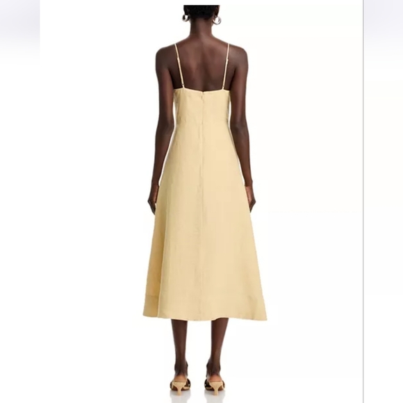 farm rio. sand 3d flower bodice midi dress. size s. NWT - Picture 7 of 15